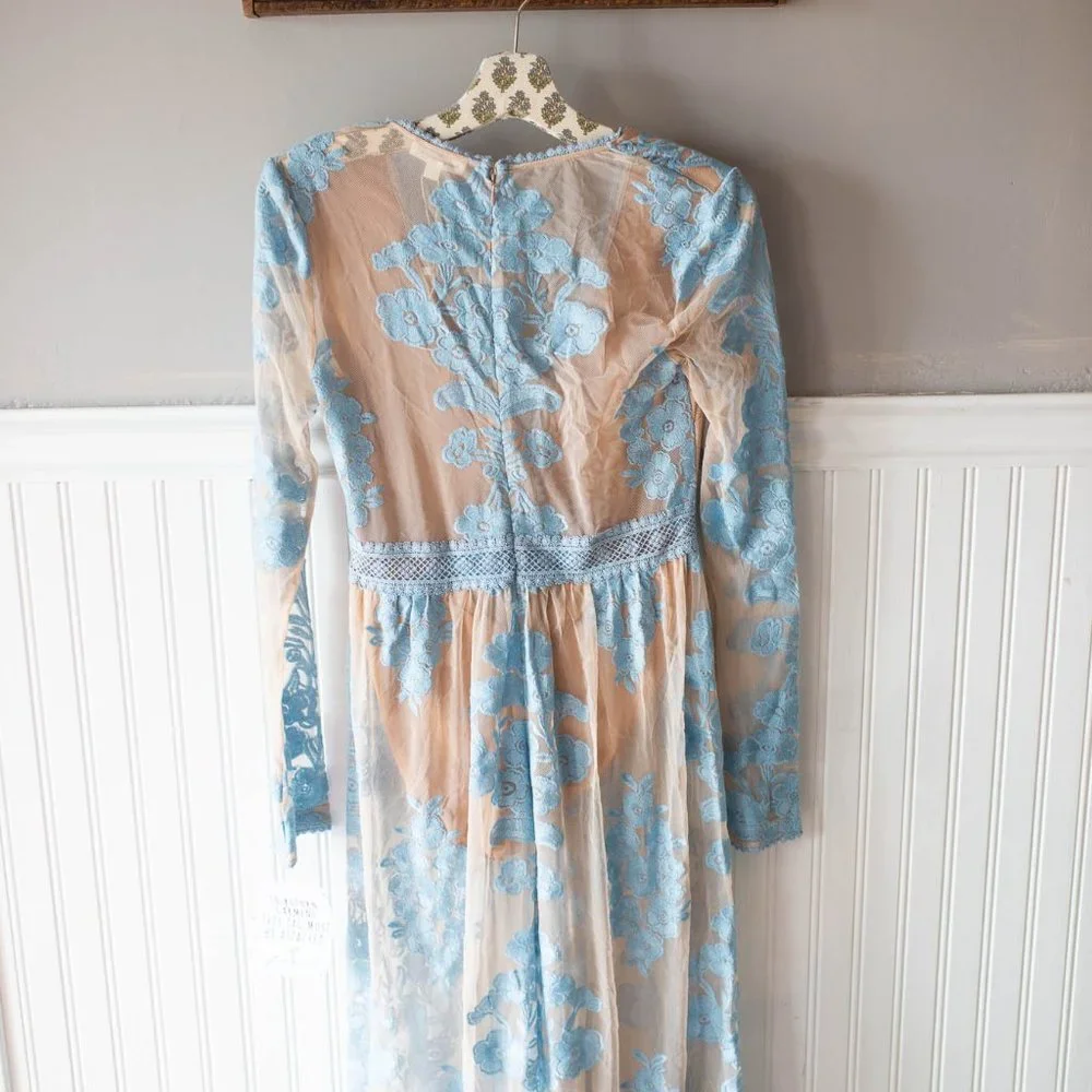For Love And Lemons Temecula Maxi Dress Medium NEW - Picture 6 of 6